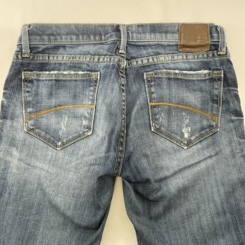 Driftwood Straight Skinny Jeans Women Size 27 Distressed Washed Retro Moto Biker - Picture 12 of 12